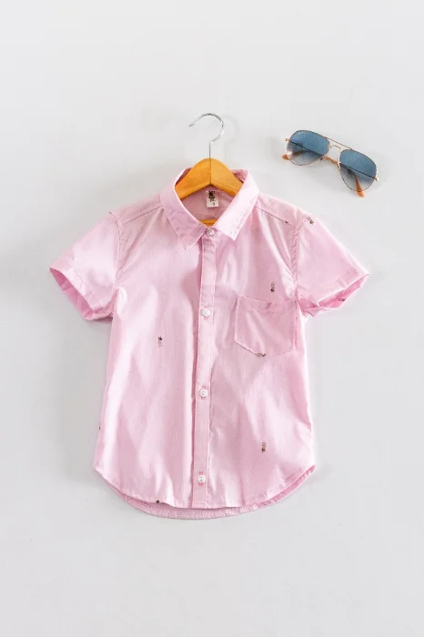 Camisa Rosada Elastizado