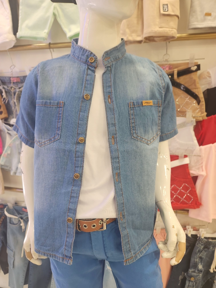 Camisa Cuello Mao Dani P/ Niños - Imagen 1