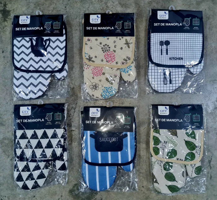 Manoplas con Agarradera Estampada