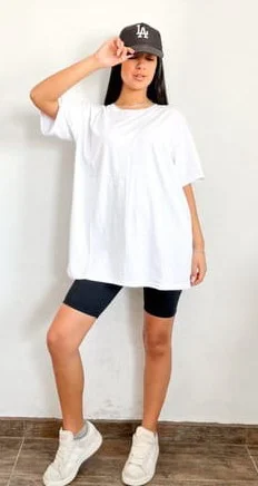 Remera Oversize Color Blanco
