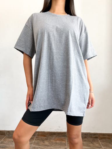 Remeras Oversize Color Gris - Imagen 3
