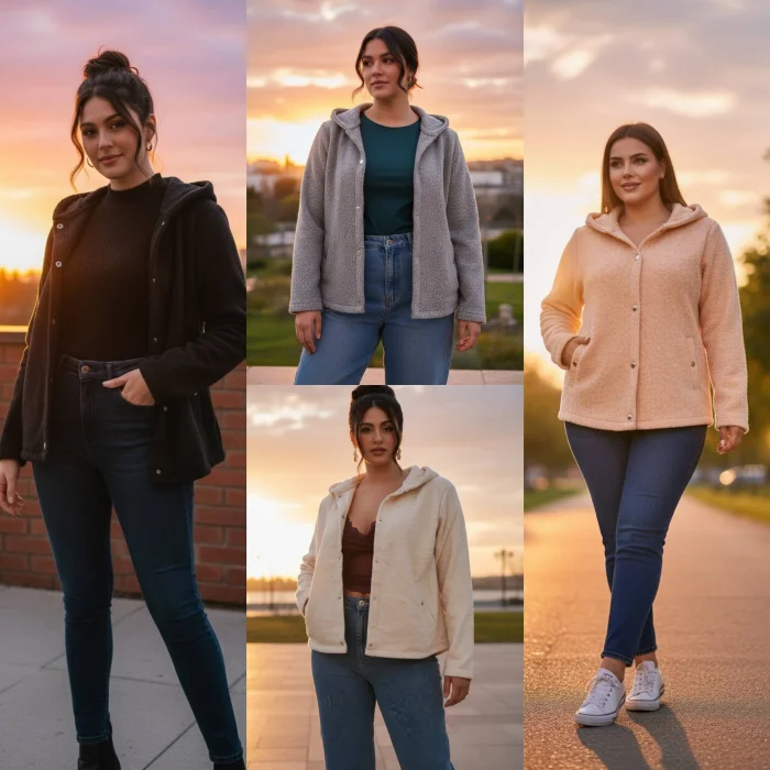 Campera Jazmin de Paño Boucle