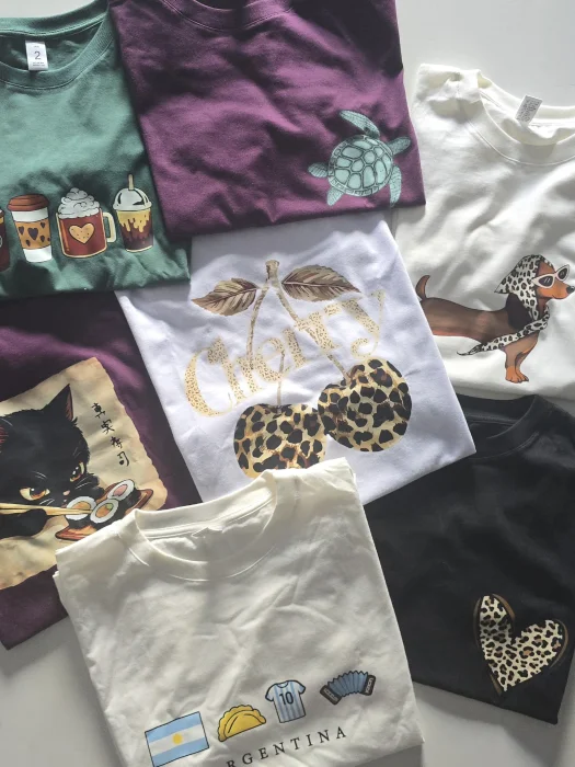 Remeras de Algodón con Estampado