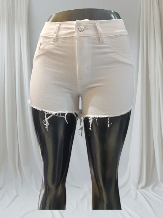 Short Elastizado Blanco Liso