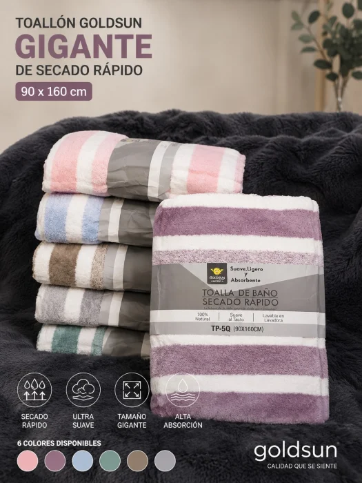 Toallón de Baño Goldsun Gigante