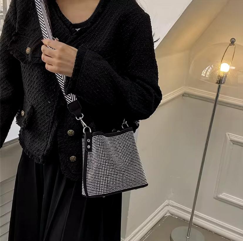 Cartera Strass Cuadrada - Imagen 3