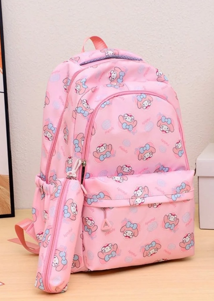 Mochila Importada Kawai con Cartuchera, 44cm × 30cm ×14cm, Utiles Escolares, Libreria - Imagen 4