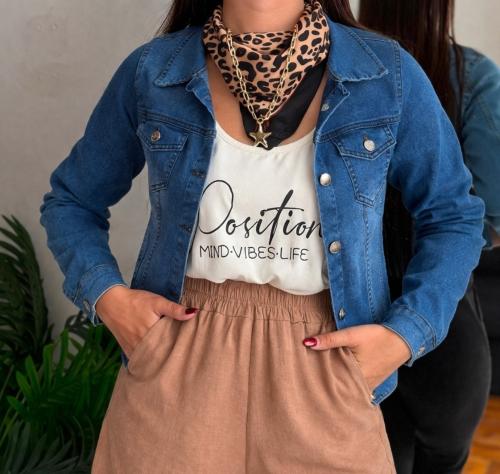 Camperas Jeans Elastizadas Mujer