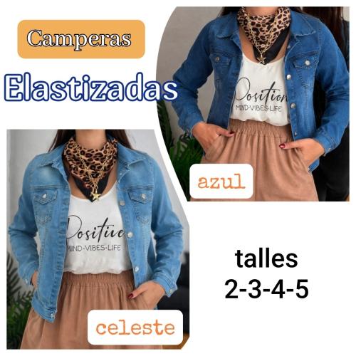 Camperas Jeans Elastizadas Mujer - Miniatura 2