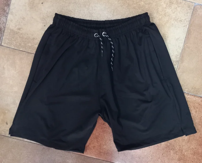 Short de Lycra Liso con Cierre