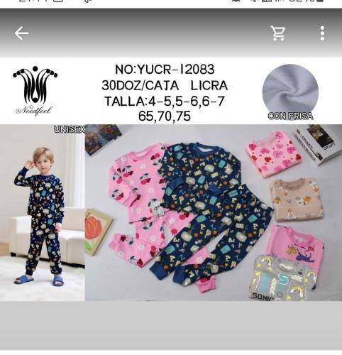 Pijama 2 Piezas para Niñ#s