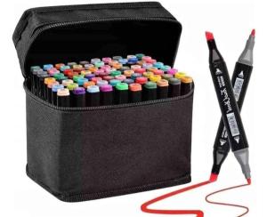 Marcadores Touch Doble Punta Set de 60un - Miniatura 2