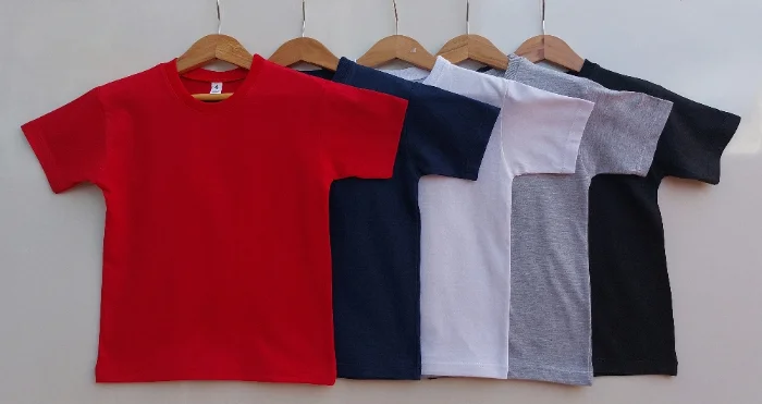Remeras Mangas Cortas Colegiales ( Jersey Algodon Peinando )