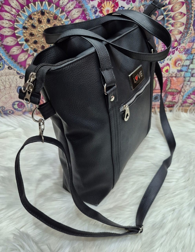 Ingresó Bolso Morral Grande de Cuero Ecológico - Imagen 2