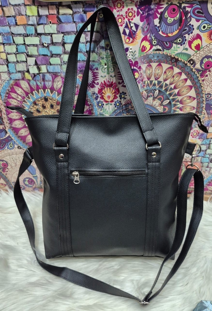 Ingresó Bolso Morral Grande de Cuero Ecológico - Imagen 3