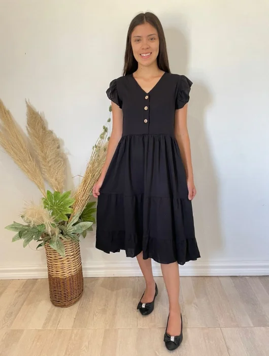 Vestido Lino Largo