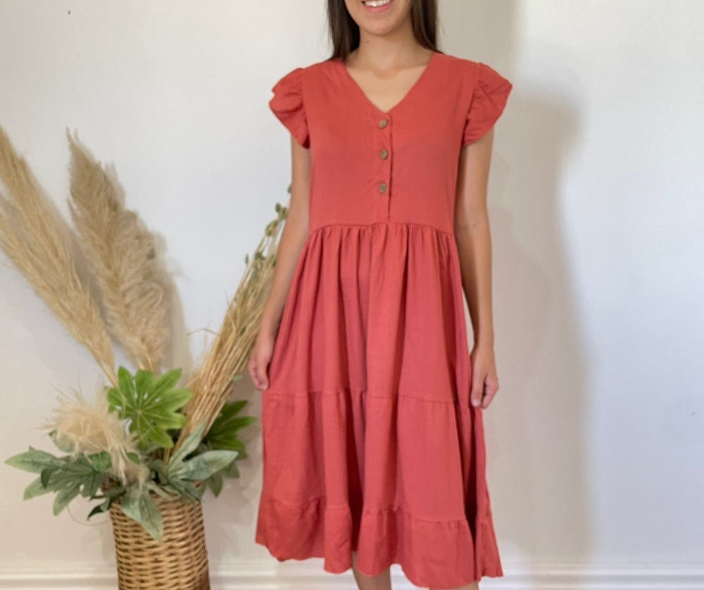 Vestido Lino Largo - Imagen 2