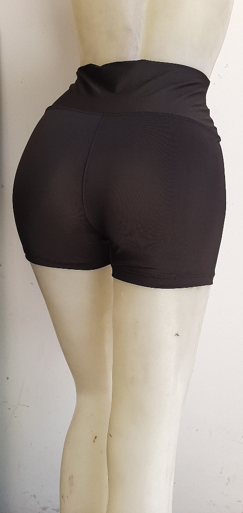 Short Lycra Liso Negro - Imagen 3