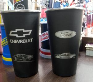 Vaso Fernet Aluminio de Chevrolet Grabado 1 Litro - Miniatura 3