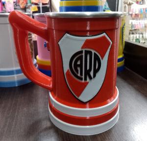 Jarra Impresa en 3d 500ml River Plate