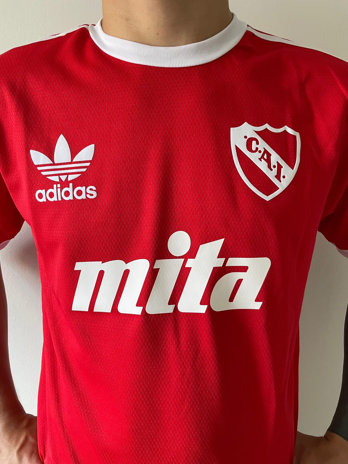 Camiseta Retro Independiente Mita Titular Rojo - Imagen 2
