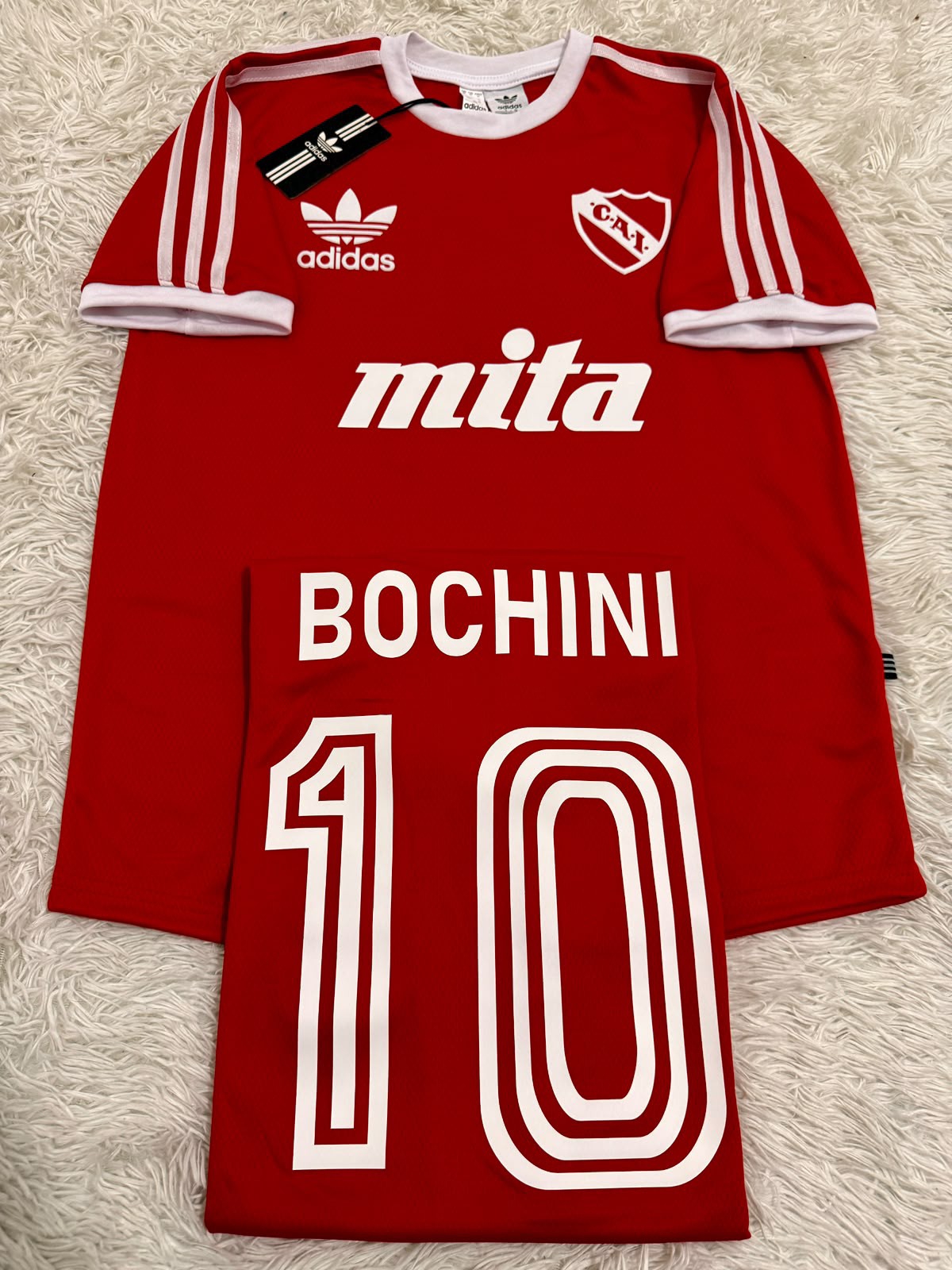 Camiseta Retro Independiente Mita Titular Rojo - Imagen 4