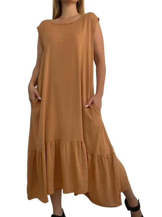 Vestido Marbella / Lino Spandex Liso