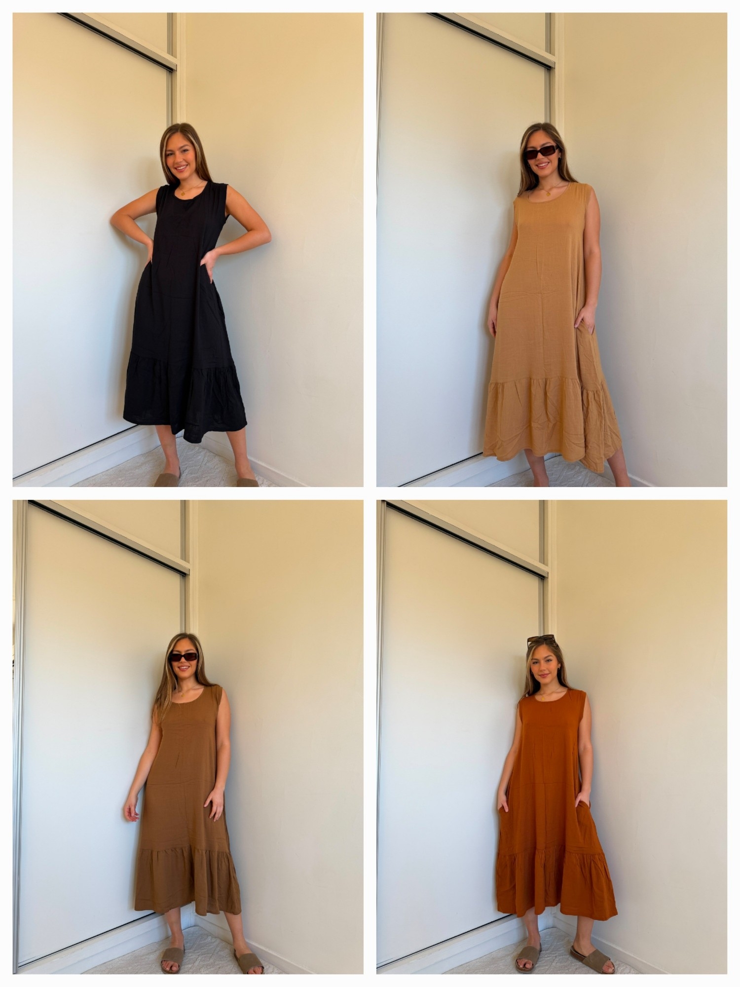 Vestido Marbella / Lino Spandex Liso - Imagen 3