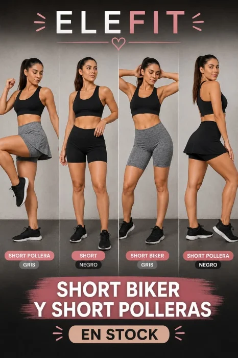 Short Pollera Dama Lisos