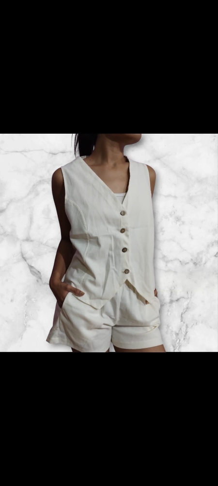 Conjunto Lino Sastrero con Short - Imagen 3