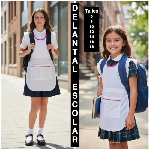 Delantales Escolar de Nena y Nene