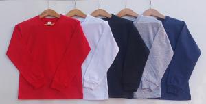 Remeras Mangas Largas C/puños Niños ( Jersey Algodon Peinando )