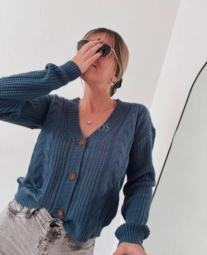 Sacos Cardigan Trenzas Candy (acrílico)