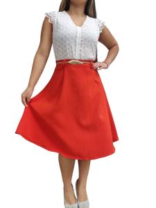 Pollera Campana de Crep Sastrero