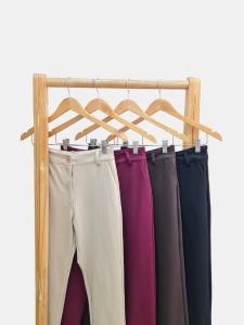 Pantalon Punto Roma con Pasacintos, Bolsillos y Tajos - Miniatura 2