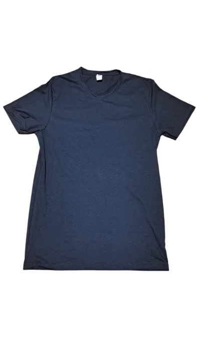 Remeras Lisas Color Negro Cuello Redondo