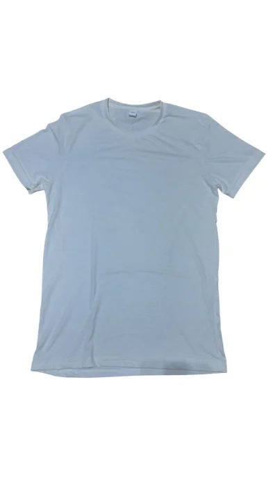 Remera Lisa Natural Cuello Redondo