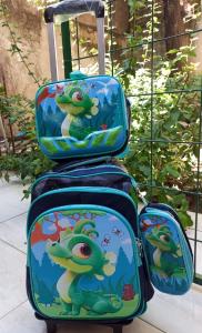 Mochila de 3 Piezas con Carrito Plegable