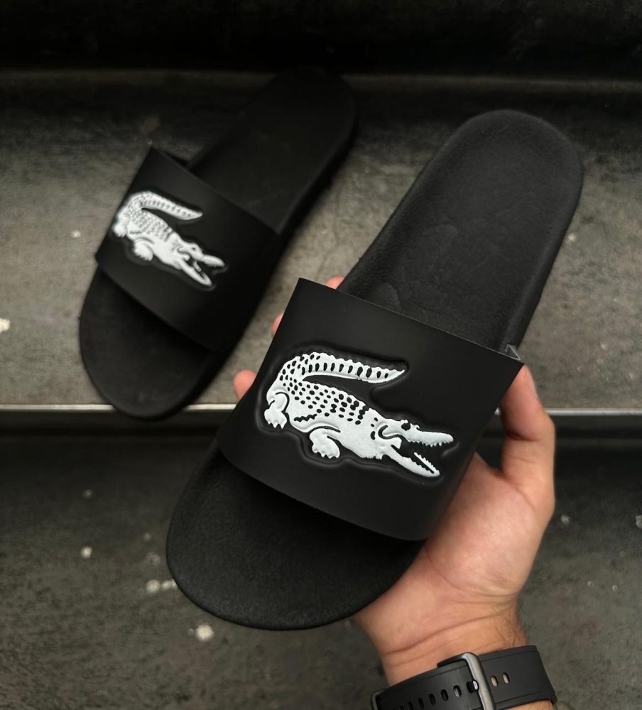 Ojotas Lacoste Black - Imagen 1