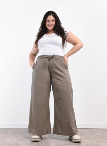 Wide Leg Rígido/ Cintura con Elástico (tela Camiseta "fina")