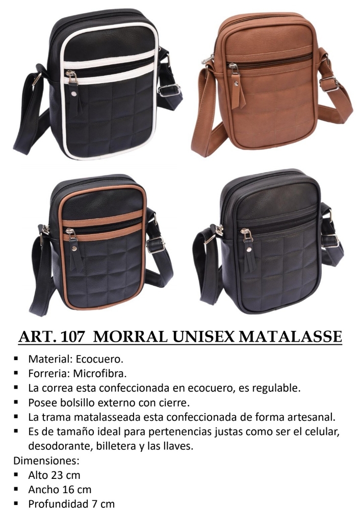 Morral Bandolera Unisex Lisos y Combinados Andylu Accesorios - Imagen 6