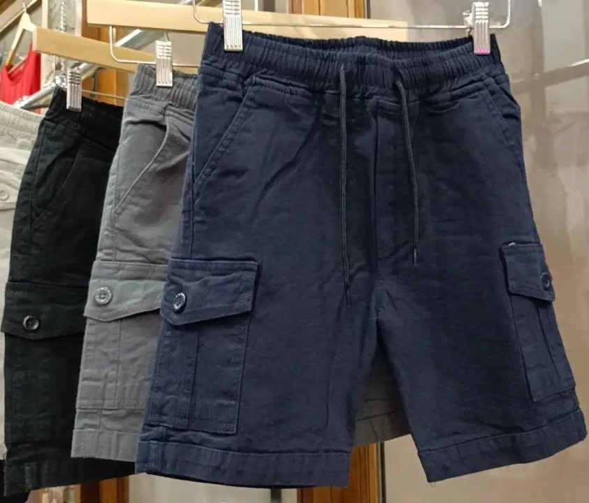 Bermudas Cargo  de Gabardina Elastizada Línea Niño - Imagen 3