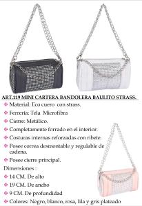 Bolso Morral Bandolera Strass con Correa de Cadena Andylu Accesorios - Miniatura 6