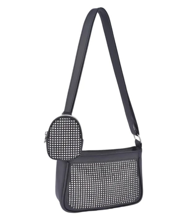 Liquidación Bandolera Morral Strass Ecocuero.