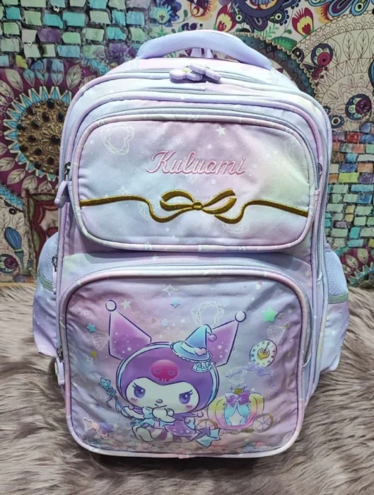 Nuevo Ingreso de Mochila de Kuromi Excelente Calidad Muy Reforzada
