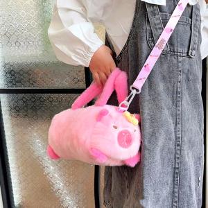 Cartera Bolsito Capybara Rosa Nenas Niñas con Correa Estilo Moda Accesorios - Miniatura 3