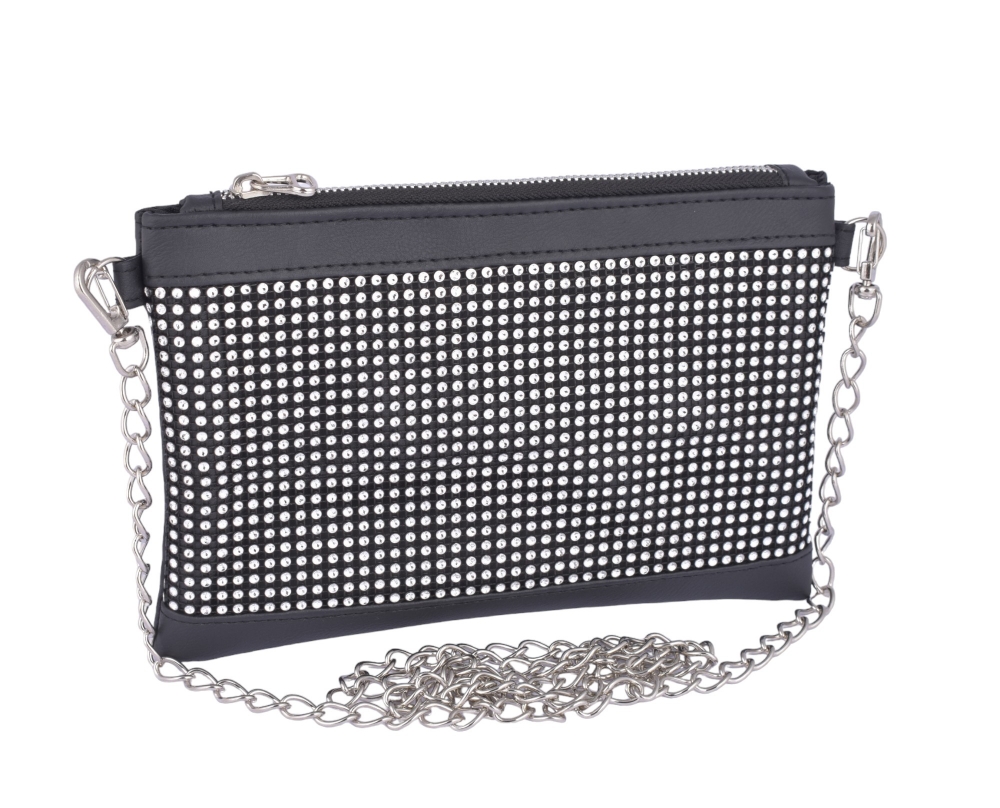 Sobre Bandolera Bolso de Mano Strass Ecocuero Andylu Accesorios - Imagen 1