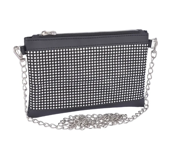 Sobre Bandolera Bolso de Mano Strass Ecocuero Andylu Accesorios