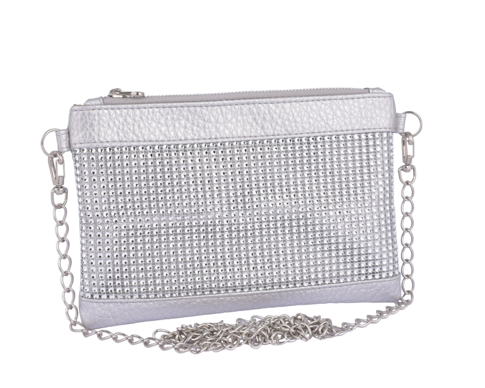 Sobre Bandolera Bolso de Mano Strass Ecocuero Andylu Accesorios - Imagen 3