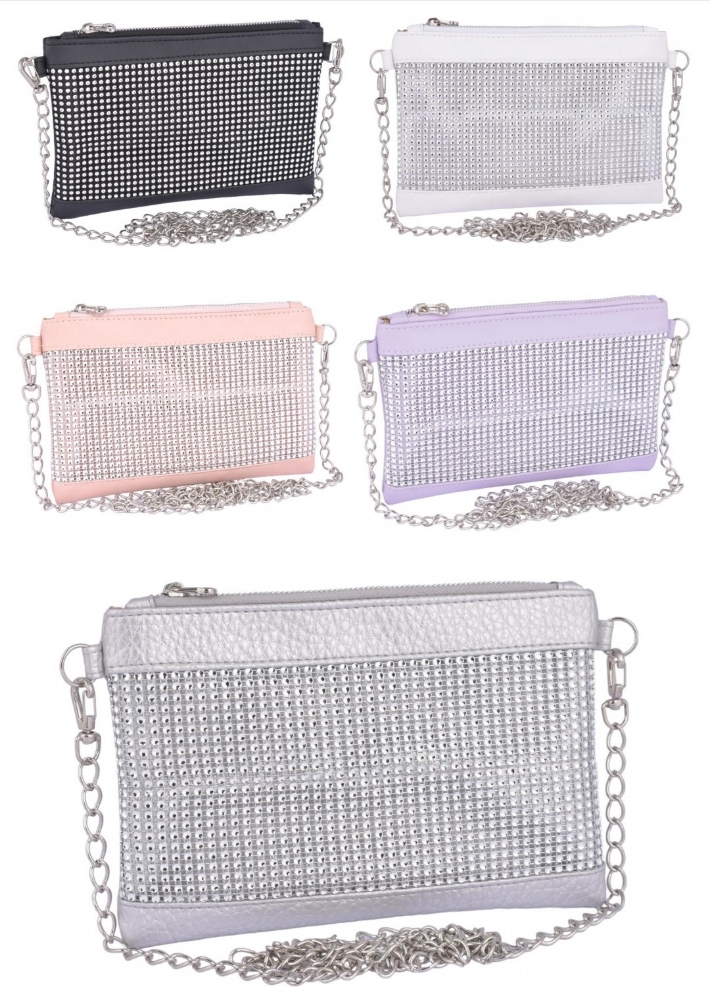 Sobre Bandolera Bolso de Mano Strass Ecocuero Andylu Accesorios - Imagen 5